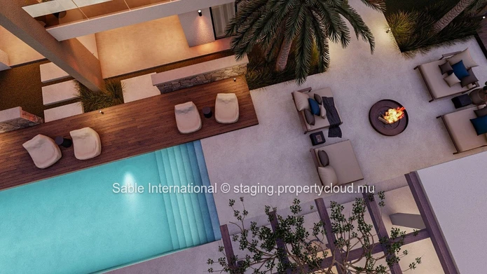 Luxurious Penthouse in Trou aux Biches with Communal Pool & Modern Amenities! 