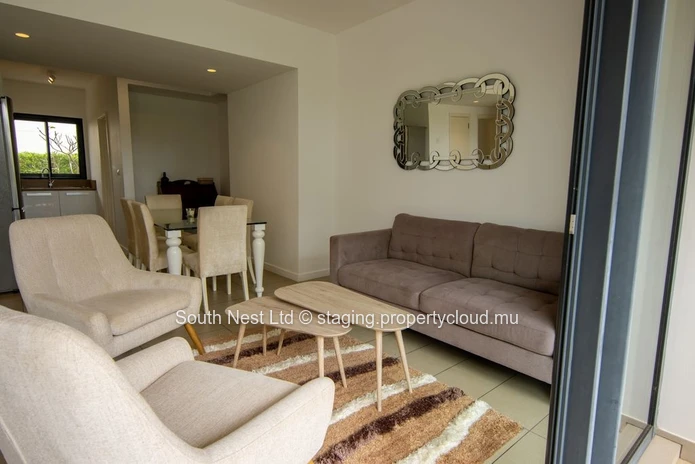 Furnished ground floor apartment with 3 bedrooms and garden 