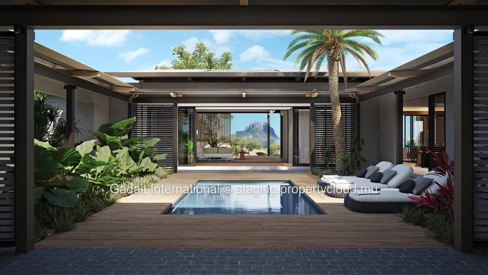 HARMONIE : villa 204m² avec vue mer et montagne du Morne à Rivière Noire