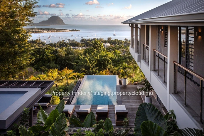 Villa de luxe de 4 chambres avec une vue imprenable sur le Morne