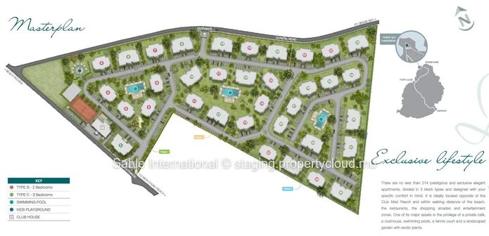 Luxurious G+2 Apartment with Communal Pool in Pointe aux Canonniers - 149m² Living Area - Sea Access - Padde  Court 