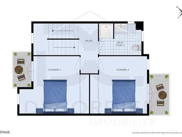 Appartement de 3 Chambres