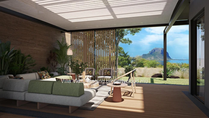 Rivière Noire - Sublime villa de 3 chambres avec vue mer