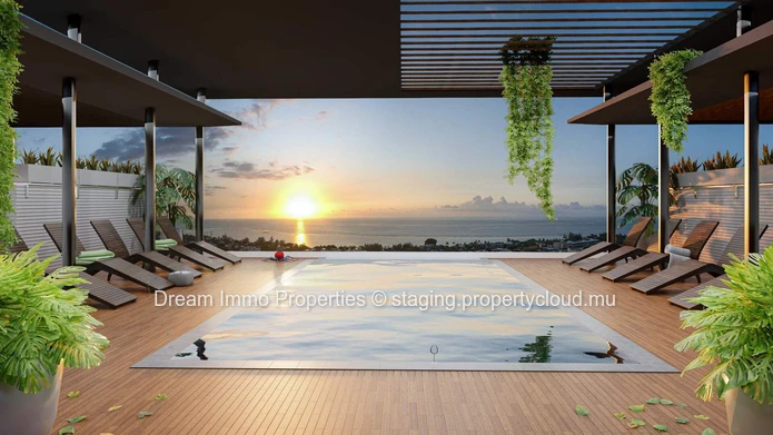 Sublime Projet D’Appartements & Penthouses Vue Mer Et Montagne A Tamarin – Ile Maurice