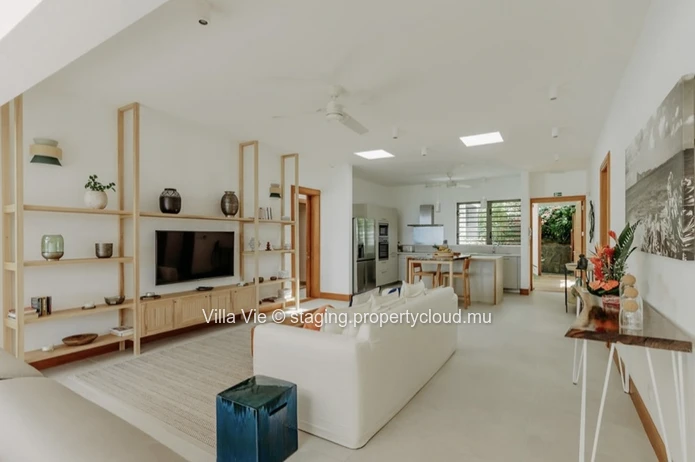 Cap Malheureux - Superbe villa contemporaine de 3 chambres pieds dans l'eau