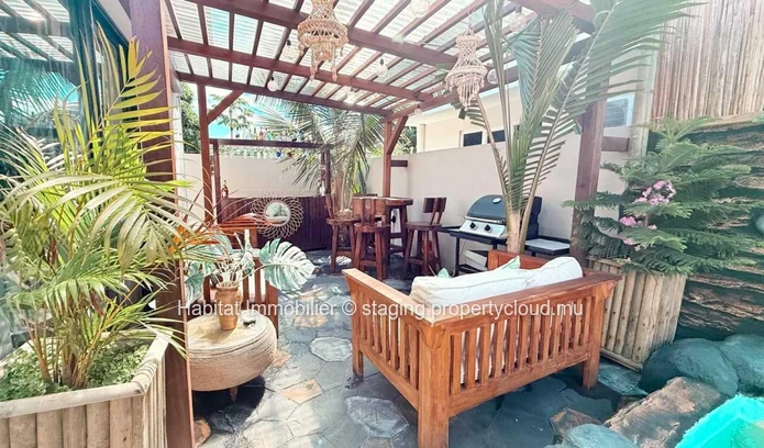 Maison de charme avec espace de vie intérieur-extérieur 