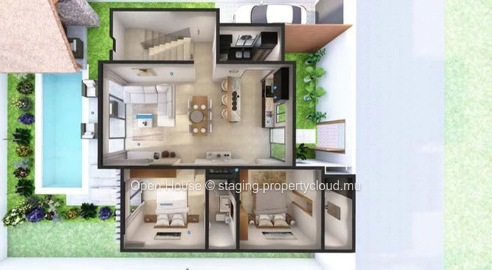 BOIS DE LA SALETTE - GRAND BAIE, 3 Bedrooms