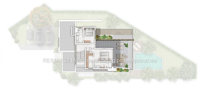 This spacious villa offers a built area of 322.33 m², with elegant and well-designed living spaces