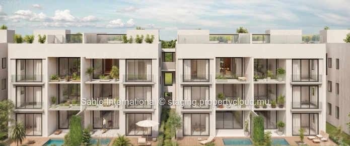 Duplex à vendre à Trou aux Biches, 216m², terrain en toute propriété, piscine commune