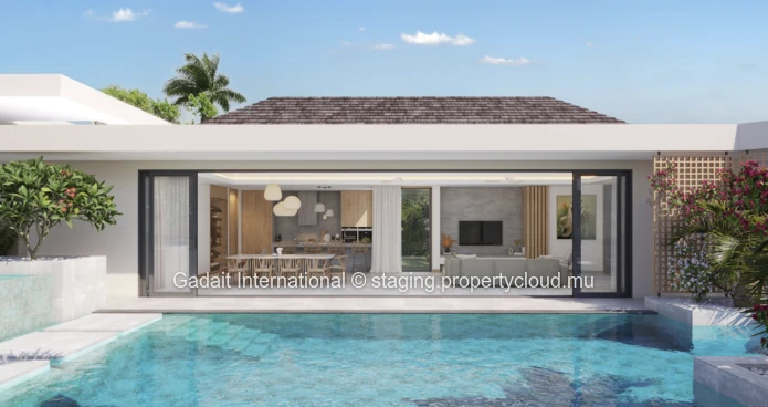 For sale exceptional contemporary villa in the Bel Ombre estate, in the south of Mauritius