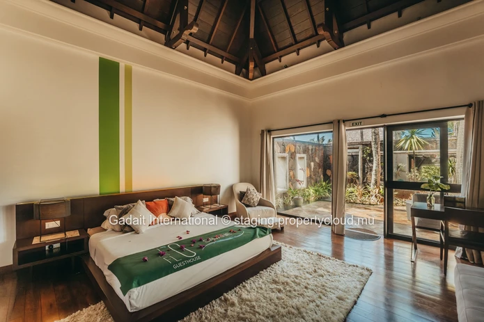 Belle Rivière Villa : 4 chambres avec piscine et vue sur mer, Île Maurice