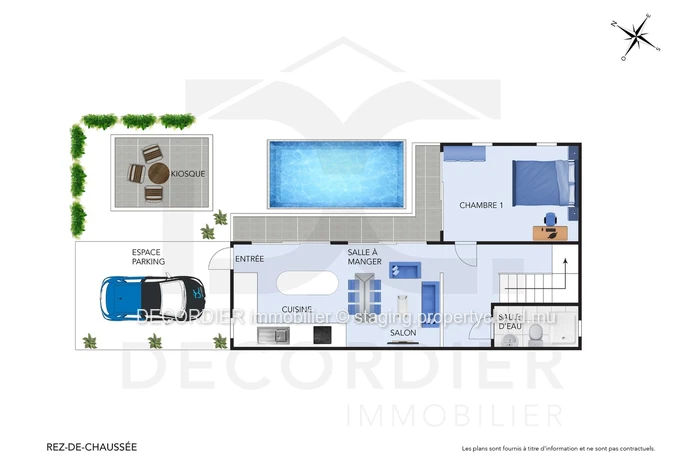 Modern house for sale in Grand Baie