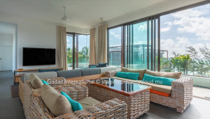 Penthouse in Palmar by the sea with panoramic views, swimming pool and private beach
