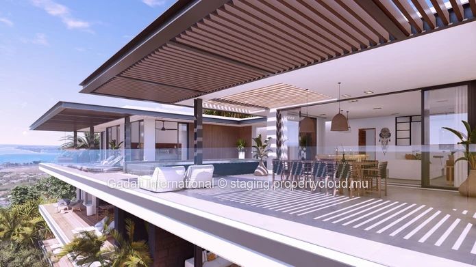 Duplex luxury villa with panoramic ocean view