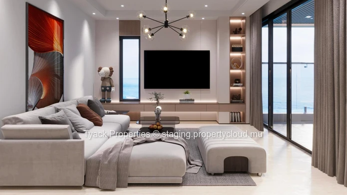 Modern 3-Bedroom Apartments with Rooftop Pool in Pereybere