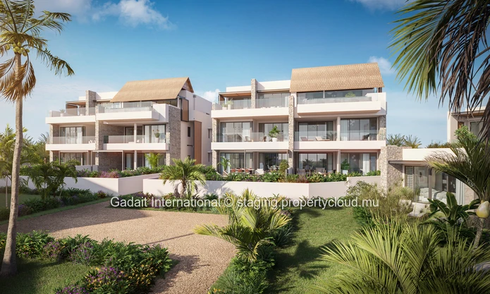 Exclusive penthouse with pool and sea view for sale on the west coast of Mauritius.