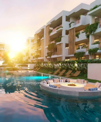 Appartement à vendre à Bain Boeuf, 41m², piscine commune, proche commerces et arrêt de bus, climatisé.