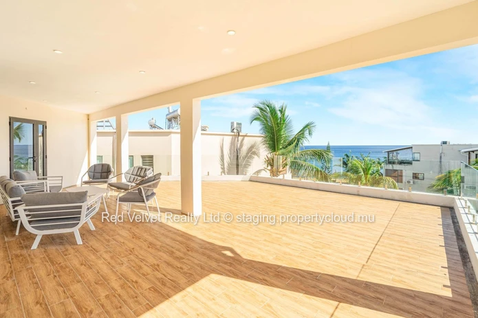 Penthouse en front de mer avec vue sur l'océan – 3 chambres – Flic en Flac