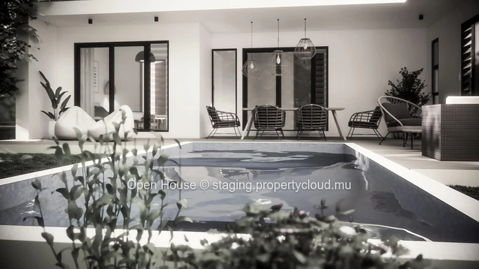 Villa PDS à vendre à Grand Baie, 126m² sur terrain de 380m², piscine privée, accessible aux étrangers, 500m de la mer. (Mandat exclusif)