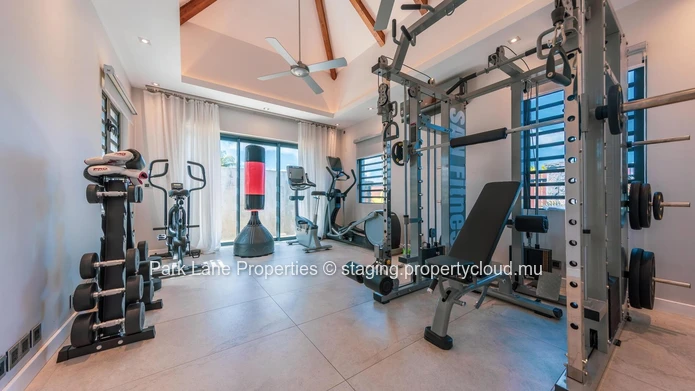 Elegant 4-Bedroom Villa with Heated Pool, Gym, and Office
