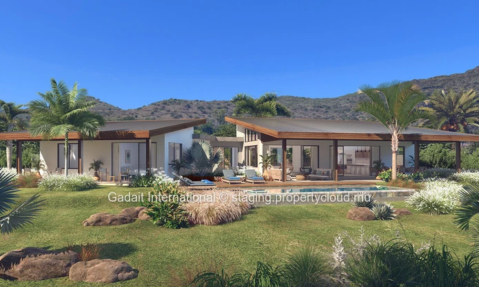 Luxury villa with mountain views, close to golf course and beaches for sale | Tamarin, Mauritius