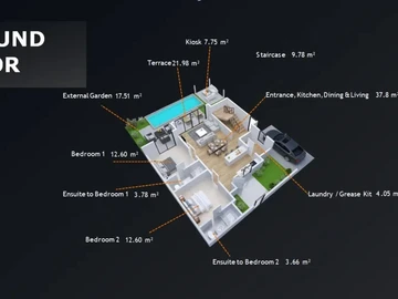 Villa de 3 Chambres