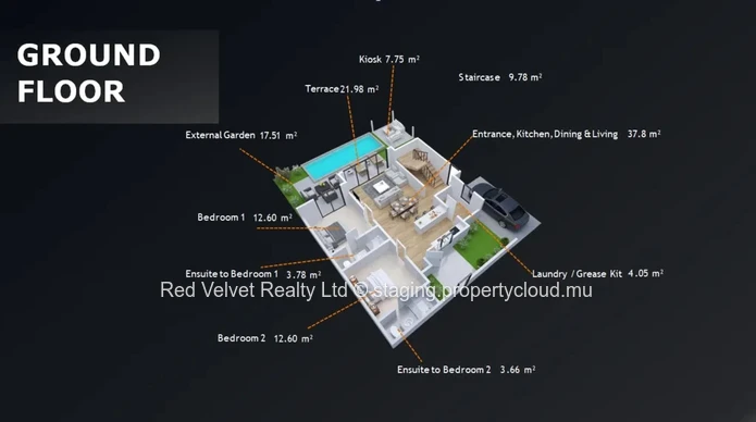 Villas de luxe 5 étoiles à vendre à Grand Baie - Rs 18M
