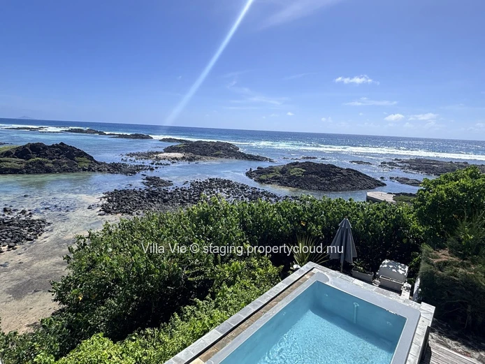 Roches Noires - Maison de 4 chambres avec piscine et vue magnifique sur le lagon de Roches Noires