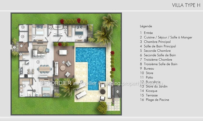 À vendre villa - Grand Baie, magnifique villa prestige RES.