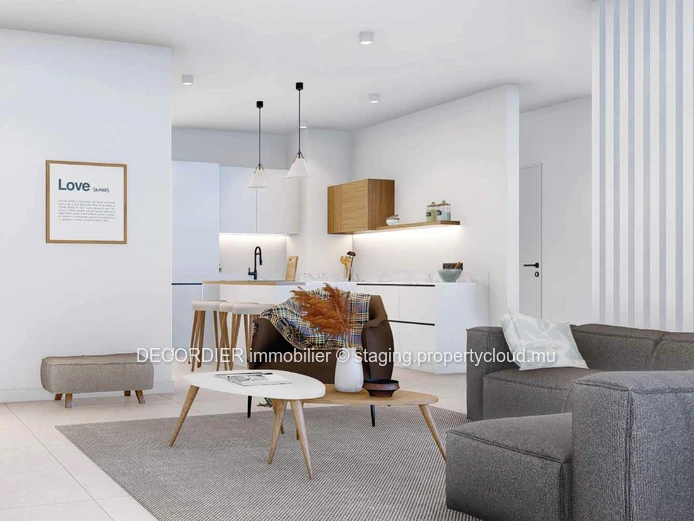Vaste appartement avec rooftop à Grand Baie