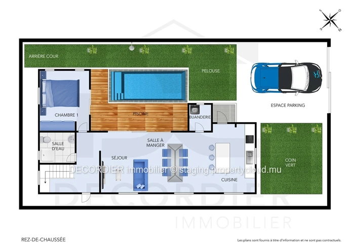 New house under construction, unfurnished.