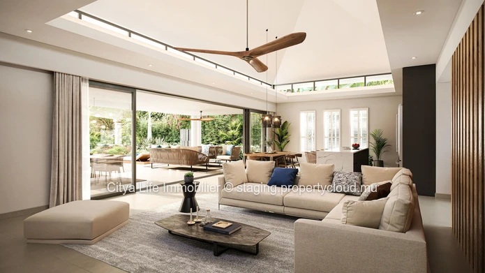 Villa Smart City à vendre à Mon Choisy, 349m² habitables, 807m² de terrain, 4 chambres, piscine privée. Prix : €.