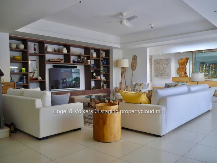 Elegant Four-Bedroom Villa with Private Beach Access