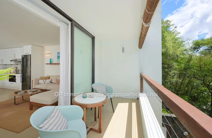 "Charming Apartment with Sea View in Mon Choisy, Trou aux Biches - Fully Furnished, Communal Pool - Close to Amenitie...