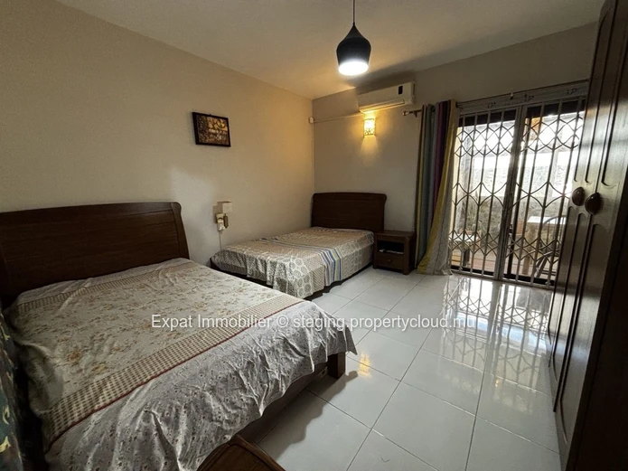 Trou Aux Biches – Apartment With Veranda & Collective Swimming Pool, 5 Minutes' Walk To The Beach
