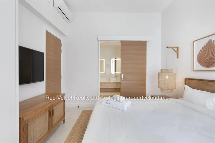 Beachfront 3-Bedroom Apartment for Rent in Grand Gaube | Private Beach Access