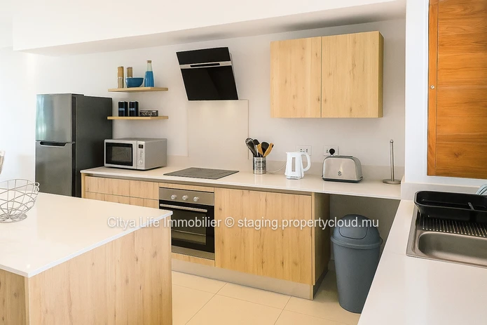 Duplex Projet local à vendre, Calodyne, 300m², 4 chambres, piscine privée, vue mer, meublé, Rs.