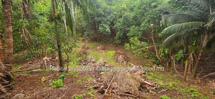 This beautiful residential plot of 225 toises (20 perches) is located in a private and intimate morcellement in Chamarel