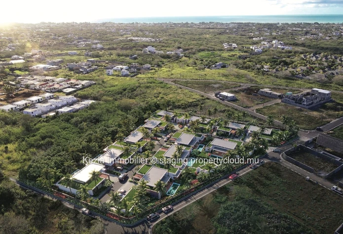Contemporary villas in a residential setting