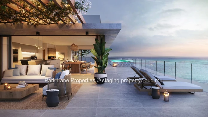 Exceptional Beachfront Penthouse at La Réserve Balaclava – Luxury, Space & Panoramic Ocean Views