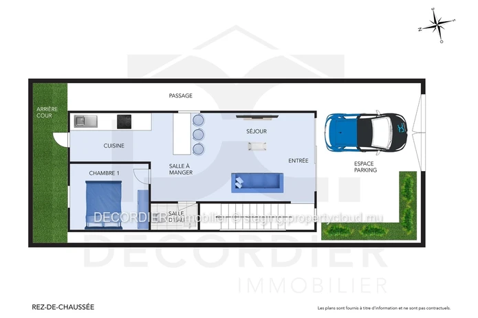 Charmant duplex en location à Pereybère