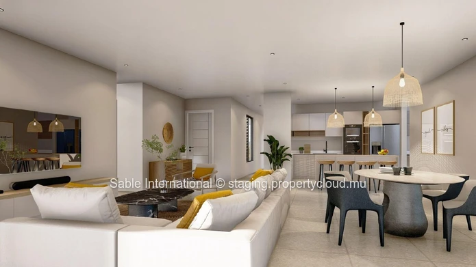 Luxurious Penthouse in Trou aux Biches with Communal Pool & Modern Amenities