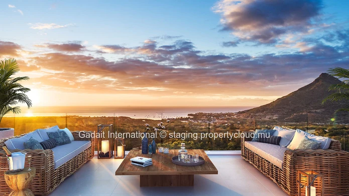 Buy a luxury villa with Morne and Lagoon view in West Mauritius
