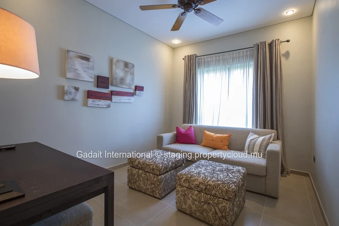 Location de prestige : Appartement 2+1 chambres avec piscine privée & vue golf | Anahita Golf & Spa Resort Beau Champ