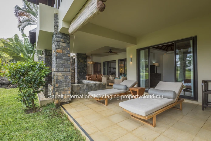 Location de prestige : Appartement 2+1 chambres avec piscine privée & vue golf | Anahita Golf & Spa Resort Beau Champ