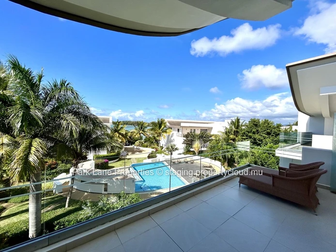 Luxurious Beachfront Apartment with Stunning Views and Communal Pool in Haute Rive, $800K