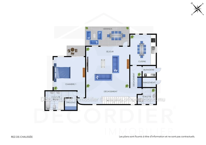 To rent – Elegant Modern Colonial-Style House with Pool in Pointe aux Canonniers