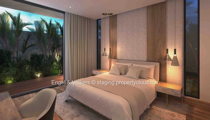 Villa with Architectural Clarity, Private Master Suite and Garden Residence