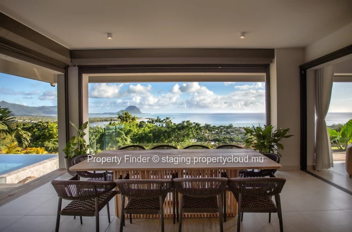 Villa de luxe de 4 chambres avec une vue imprenable sur le Morne