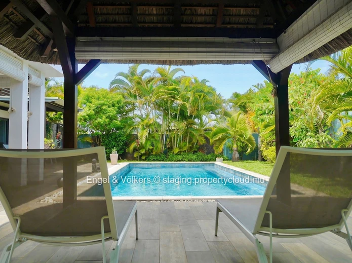 Refined Poolside Living in Private Residence